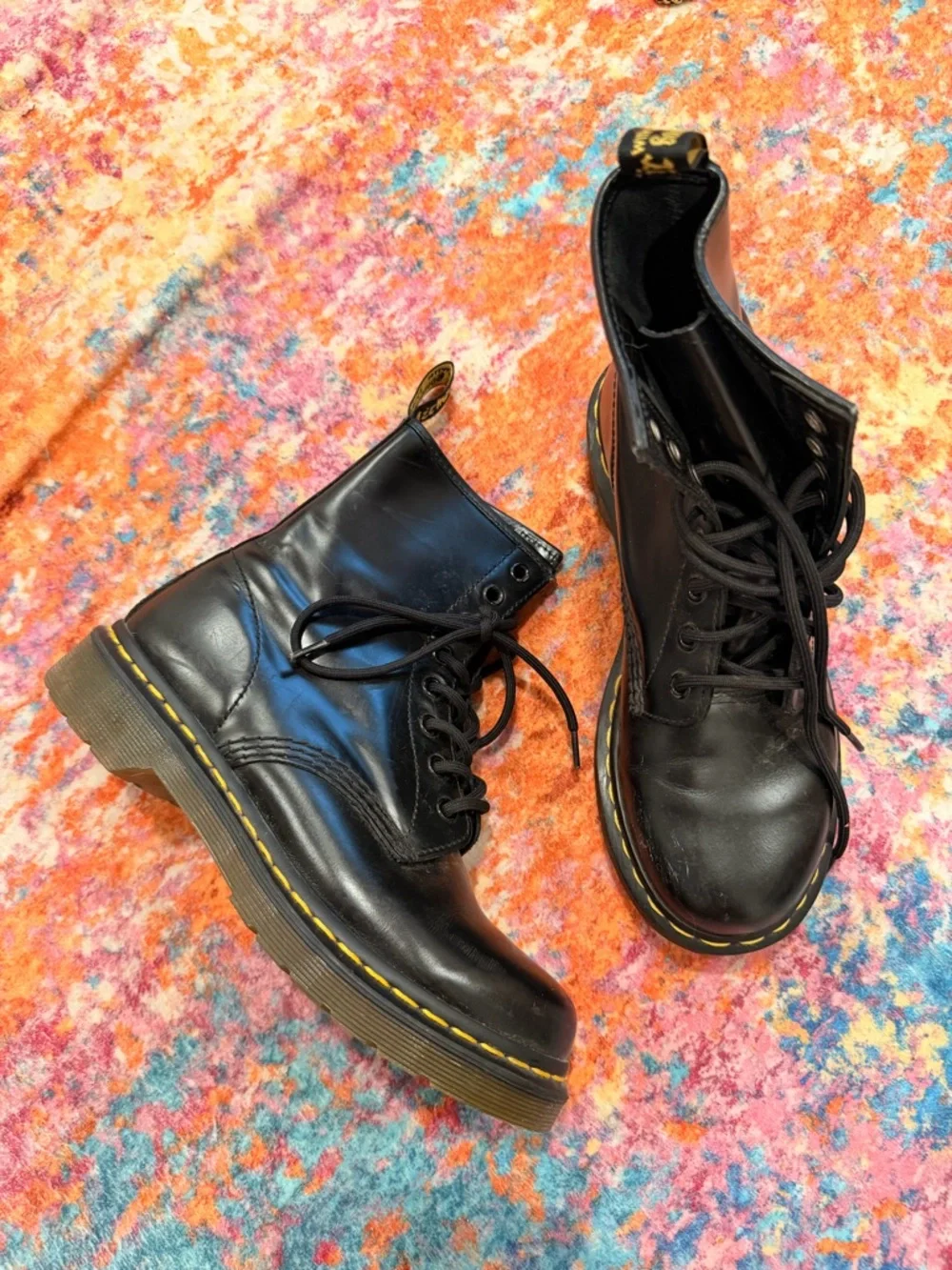 Dr. Martens | Shoes | Dr Martens 8 Eye Black Leather Combat  display picture 3